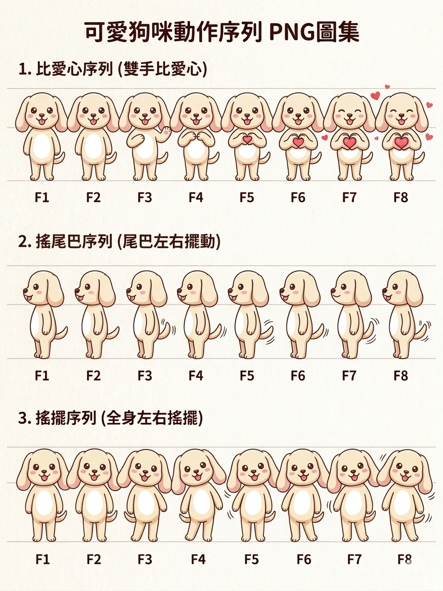 橘喵動作序列圖